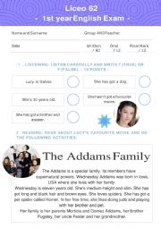 The Adams Family Test