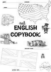 Copybook page cover
