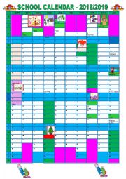 SCHOOL CALENDAR - 2018/2019