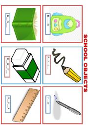 SCHOOL OBJECTS - FLASHCARD