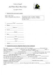 English Worksheet: And then there were none 1