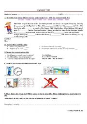 English Worksheet: SIMPLE PRESENT 