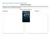 English Worksheet: Sherlock and Watson are an extraordinary couple