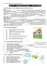 English Worksheet: be going to