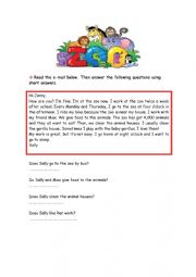 English Worksheet: The zoo