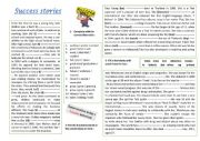 English Worksheet: success stories 