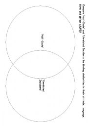 English Worksheet: Venn Diagram