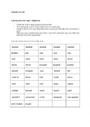 English Worksheet: simple past 