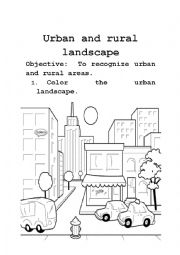 English Worksheet: URBAN AND RURAL LANDSCAPE