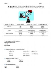 comparative and superlative adjectives 1