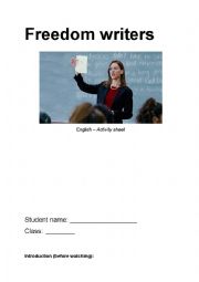 Freedom Writers worksheet