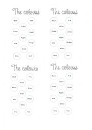 English Worksheet: Colours - worksheet