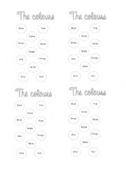 English Worksheet: Colours - worksheet