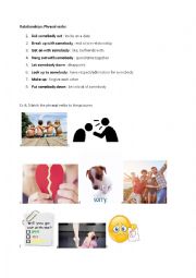 Relationship phrasal verbs