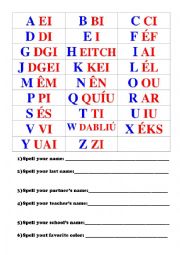 English Worksheet: Alphabet practice