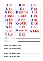 English Worksheet: Alphabet practice