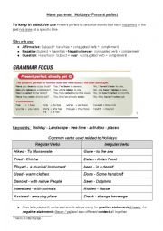 English Worksheet: Present Perfect