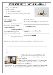 English Worksheet: Conversation - Smoking Bans