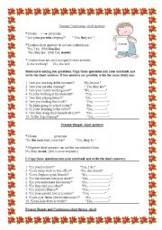 English Worksheet: grammar (short answer exercises)