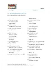 English Worksheet: motivational song