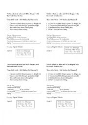 English Worksheet: Three Little Birds