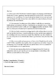 English Worksheet: 1st year synth 2