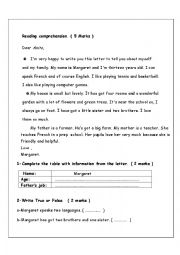 7th end semtester 1 test