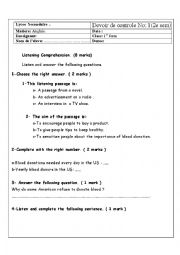 1st year test