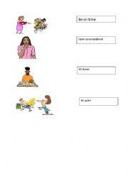 English Worksheet: Classroom english 