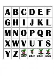 Alphabet card game