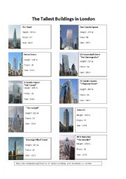 English Worksheet: The Tallest Buildings in London