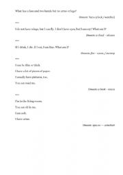 English Worksheet: Riddles for kids