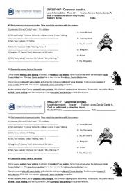 English Worksheet: Crime - past simple vs past continuous
