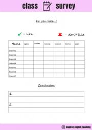 Class Survey