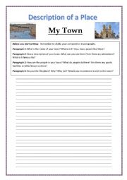 English Worksheet: Description of a place