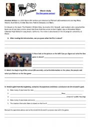 English Worksheet: FREEDOM WRITERS - the line game