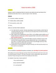 English Worksheet: Workplace Activity