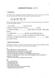 English Worksheet: Humour part II