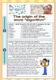 The origin of the word algorithm