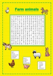 farm animals puzzle