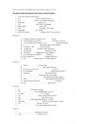 English Worksheet: future tense