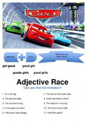 Adjective race 