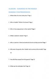 English Worksheet: Aladdin-Diamond in the Rough