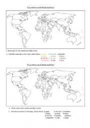 Countries and nationalities