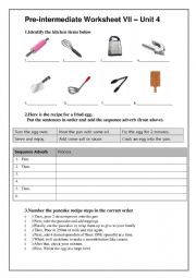 English Worksheet: Adverbs of Sequence