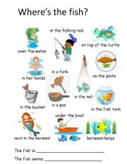 Ocean Theme: Preposition