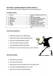 TED Guerilla Gardening Worksheet