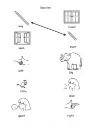 English Worksheet: OPPOSITES