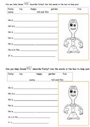 English Worksheet: Forky