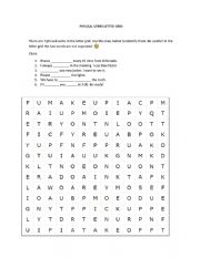 English Worksheet: Phrasal verbs Letter Grid 